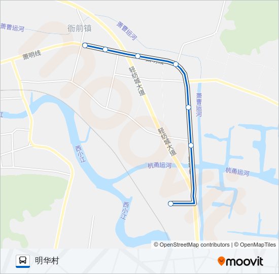 公交758路的线路图