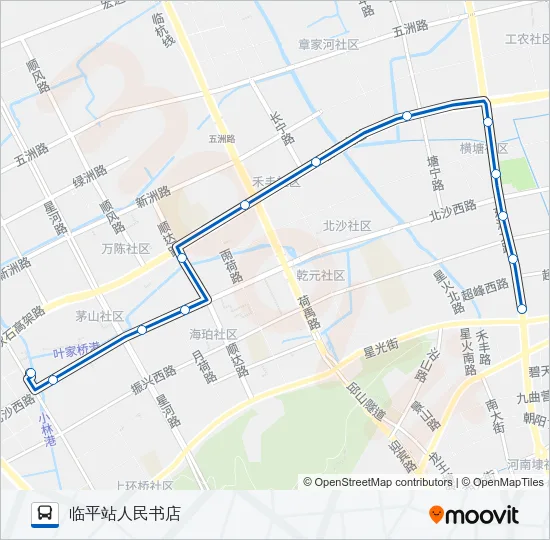 公交760A路的线路图