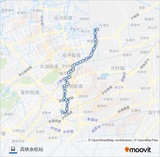 公交765路的线路图