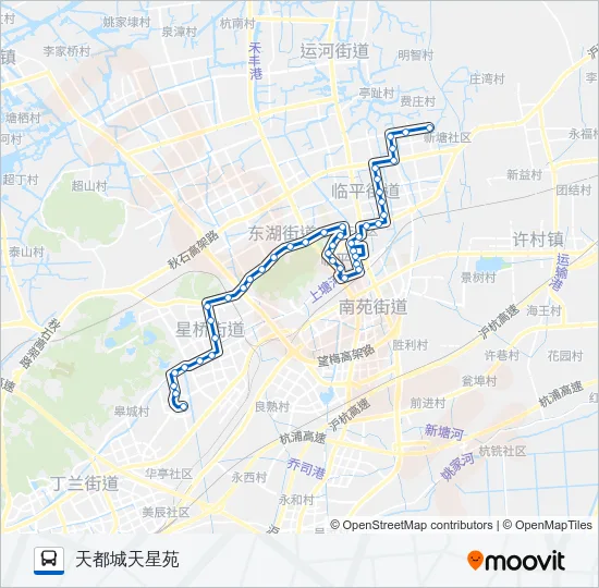 公交767路的线路图