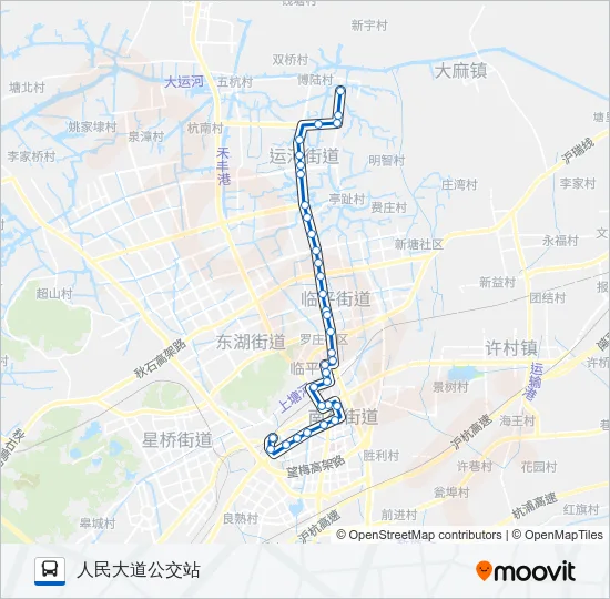 公交769路的线路图