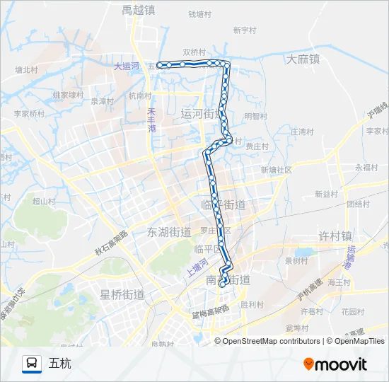 公交772路的线路图
