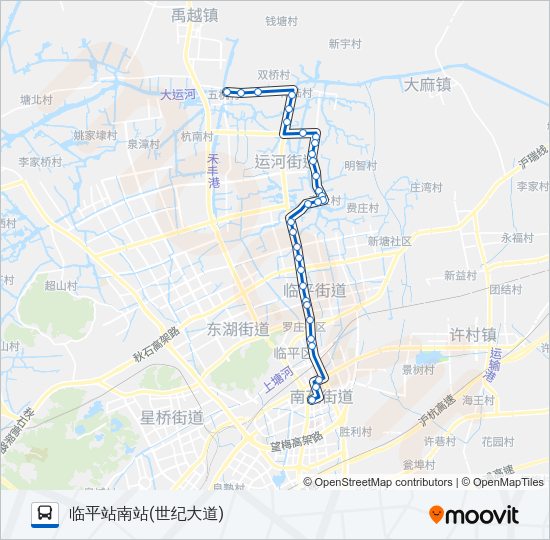 公交772路的线路图