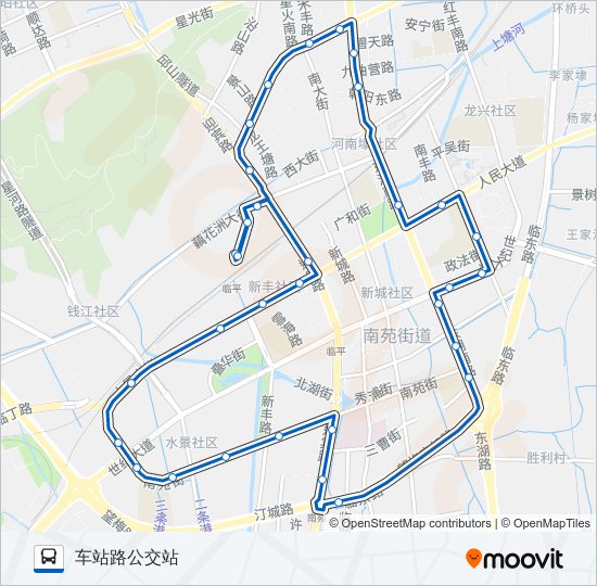 公交774路的线路图