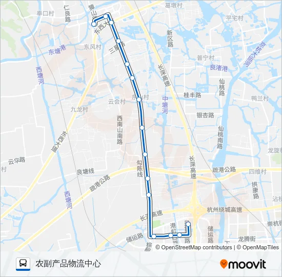 公交778路的线路图