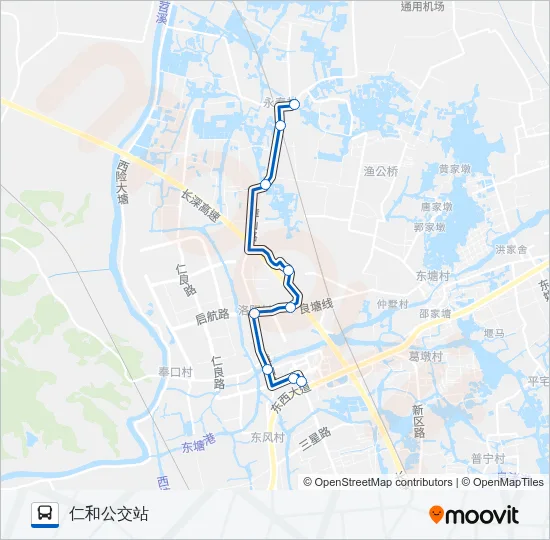 779A Bus Line Map