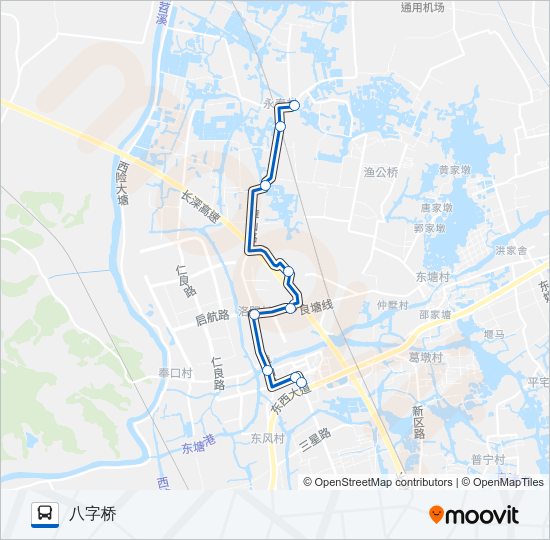 公交779A路的线路图