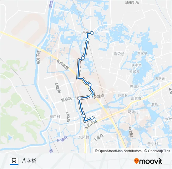 779A Bus Line Map
