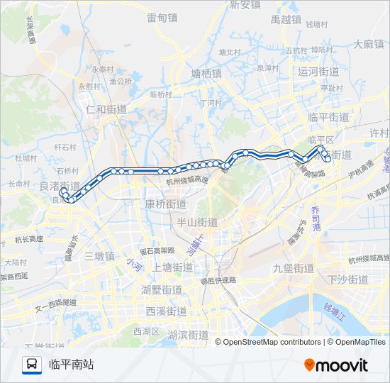 公交781路的线路图