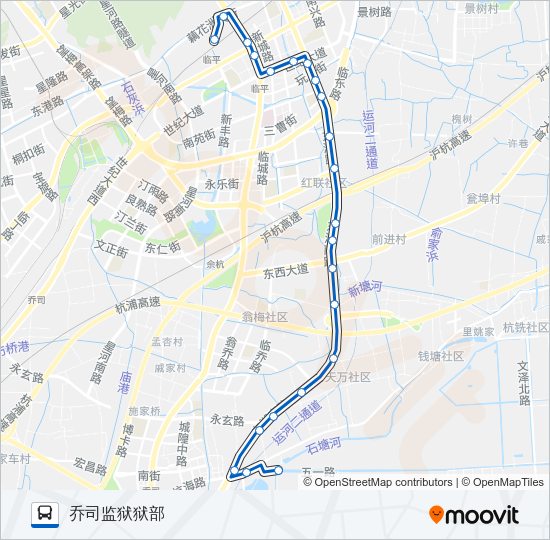公交784路的线路图