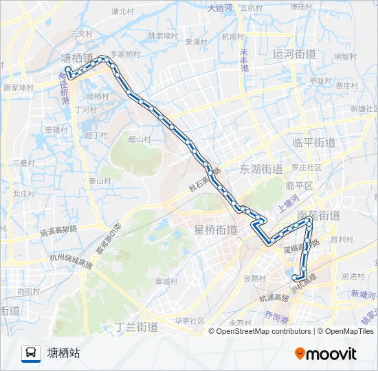 公交786路的线路图