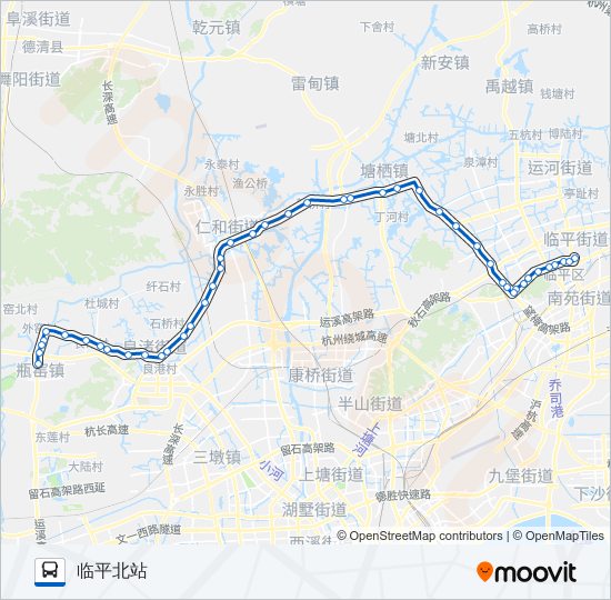 公交787路的线路图