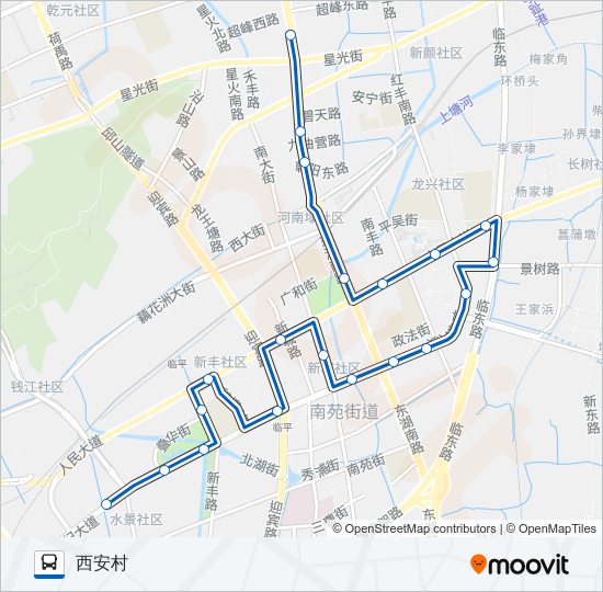 公交788路的线路图