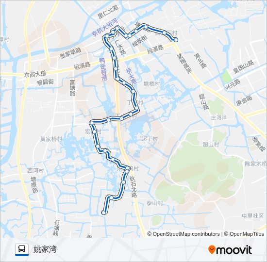 公交794路的线路图