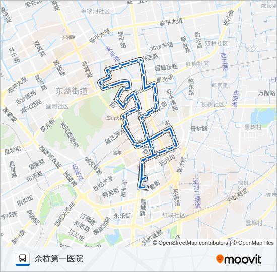 796A bus Line Map