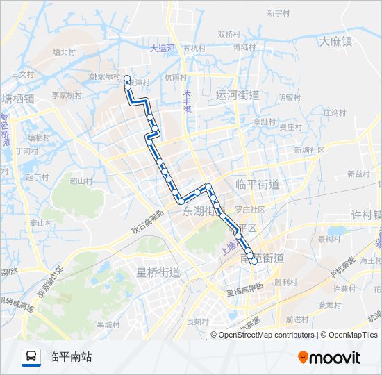 公交796路的线路图