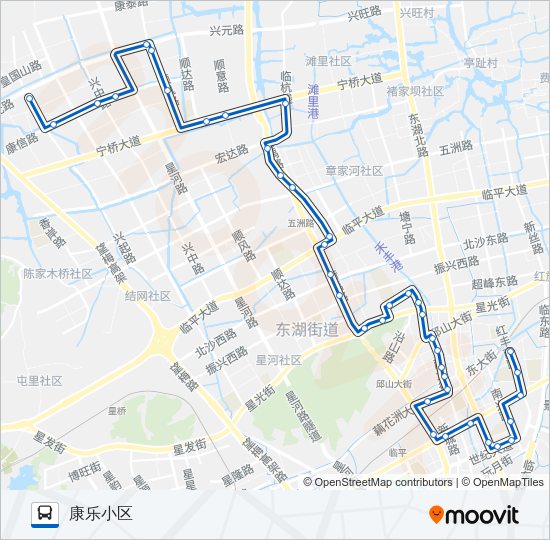 公交797路的线路图