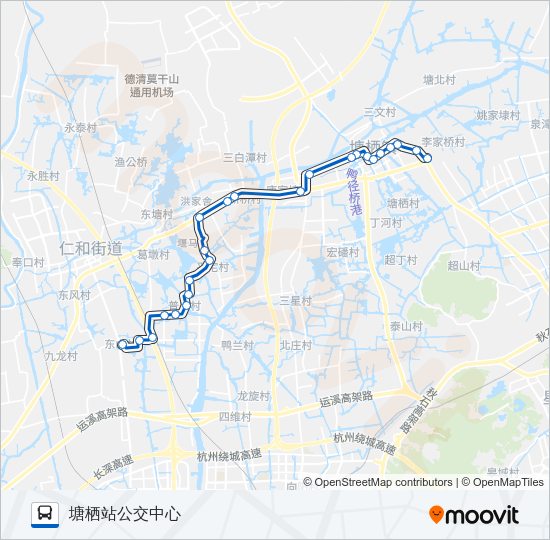 公交799路的线路图