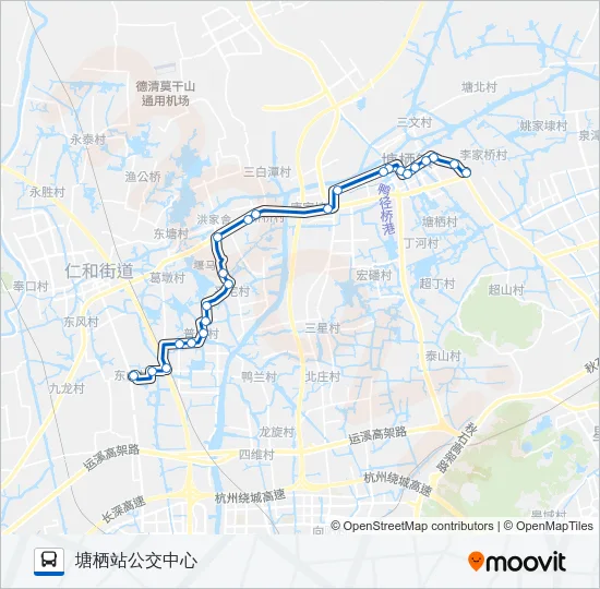 公交799路的线路图