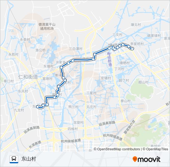 公交799路的线路图