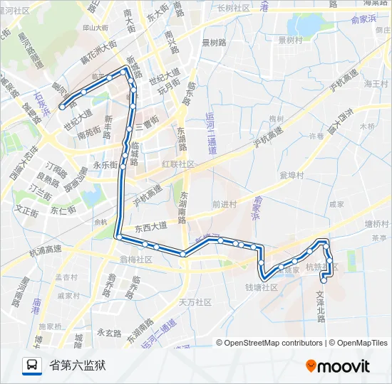 公交824路的线路图