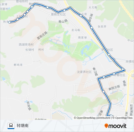 公交840路的线路图