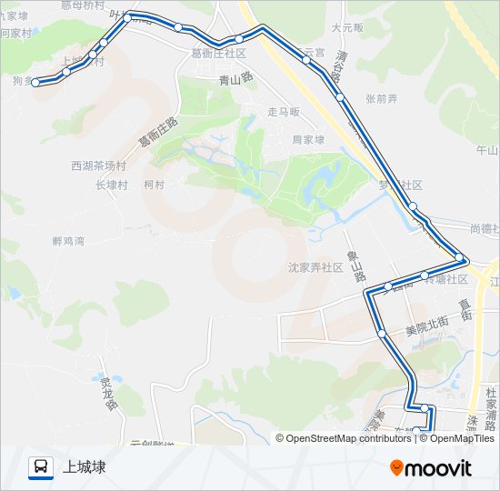 公交840路的线路图