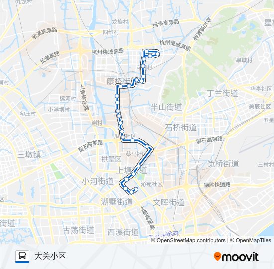 公交847路的线路图