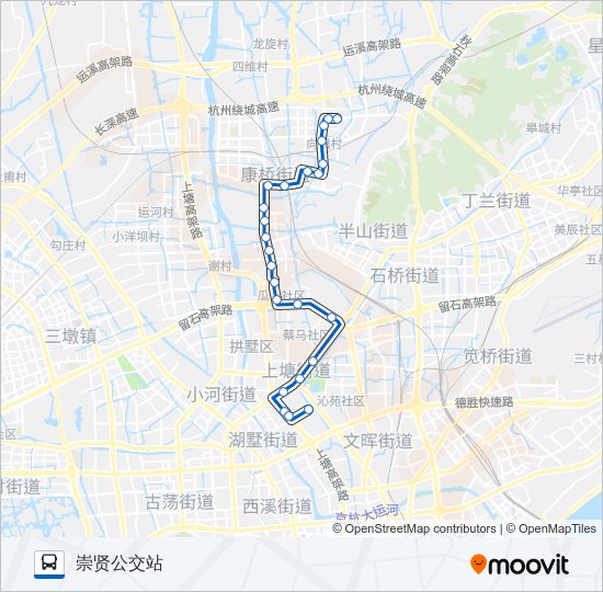 公交847路的线路图