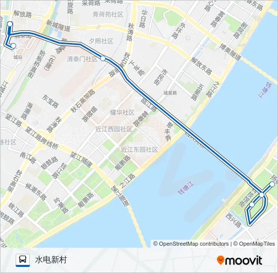 公交849路的线路图