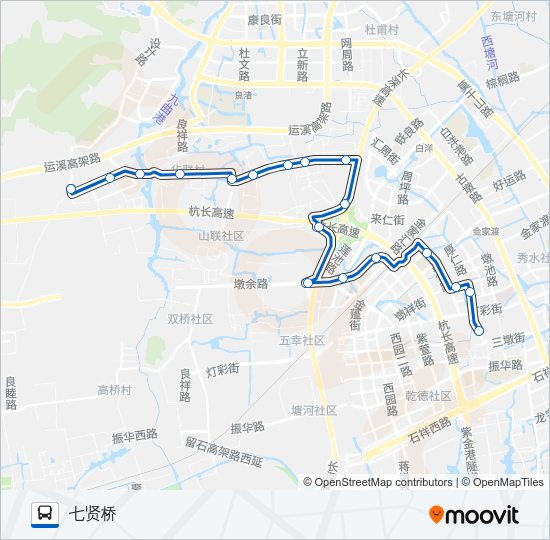 公交857路的线路图
