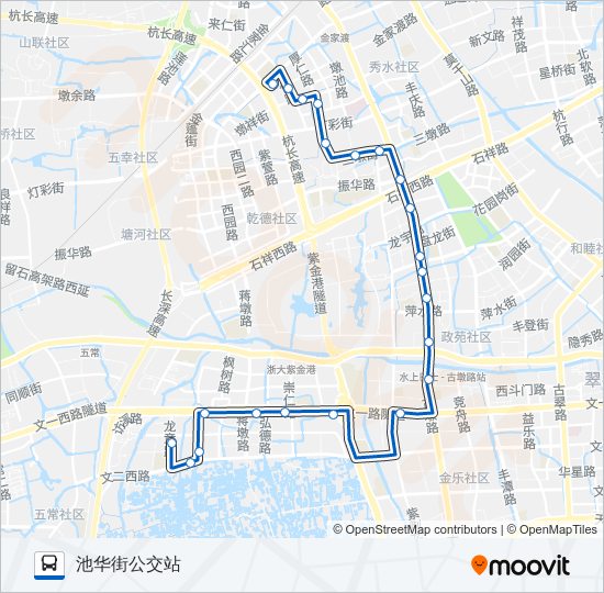 公交860路的线路图