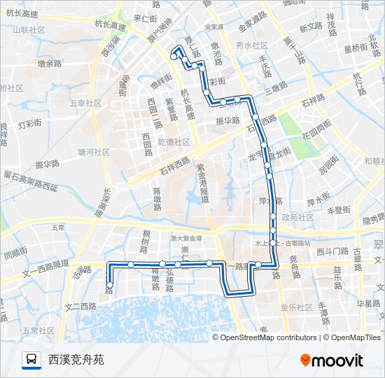 公交860路的线路图