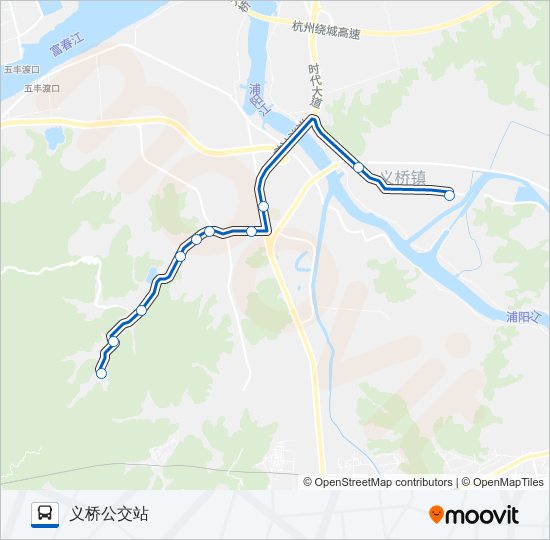 公交872路的线路图