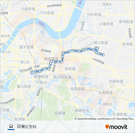 873路 Bus Line Map