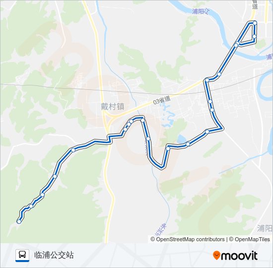 公交875路的线路图