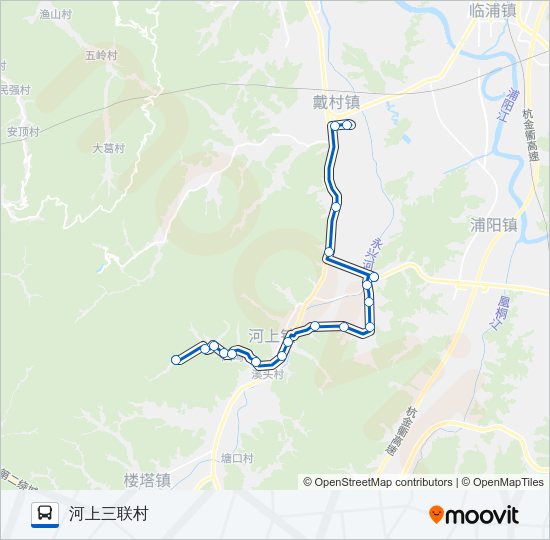公交877路的线路图