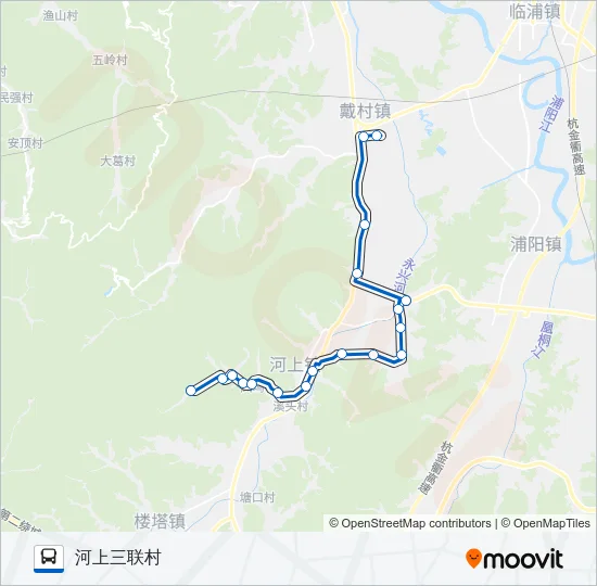 公交877路的线路图