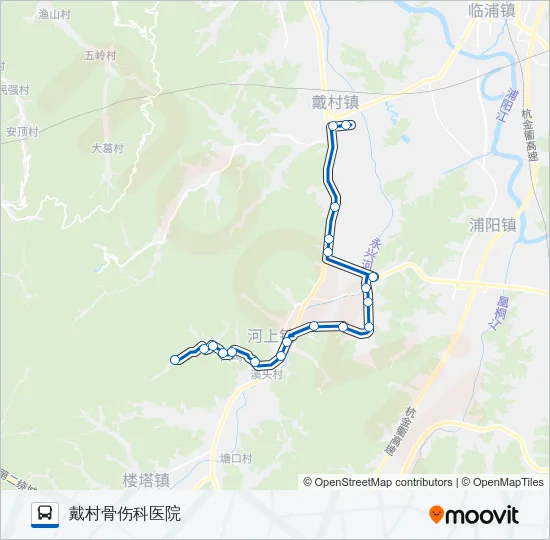 公交877路的线路图