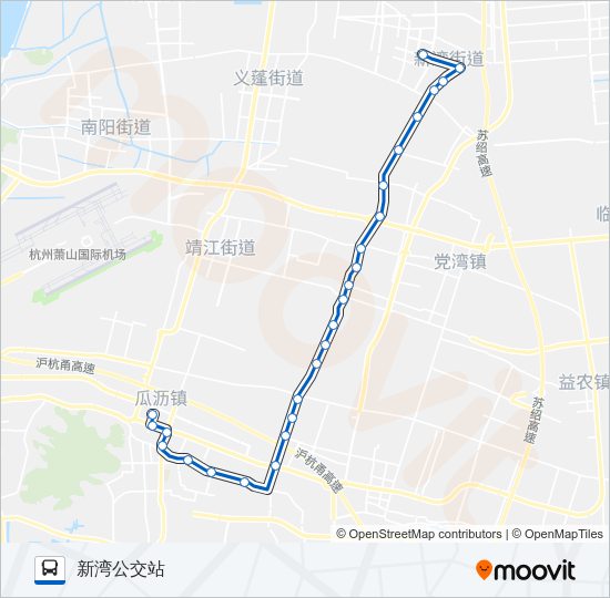 公交878路的线路图
