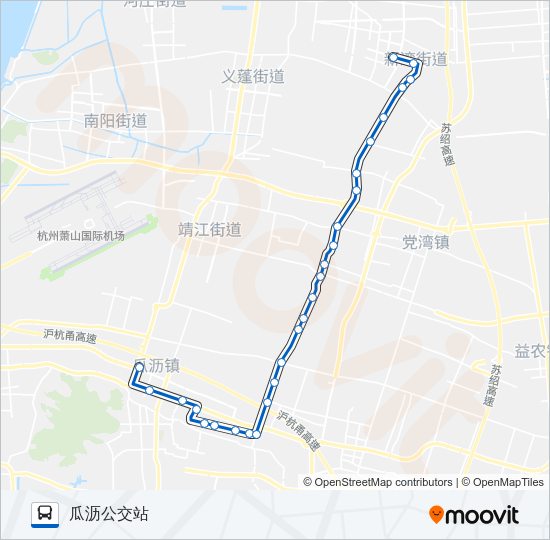 公交878路的线路图