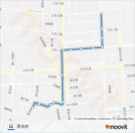 公交879路的线路图
