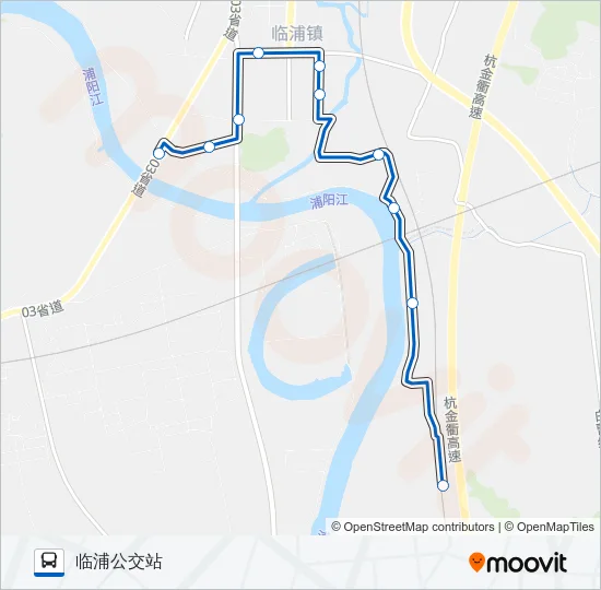 883路 Bus Line Map