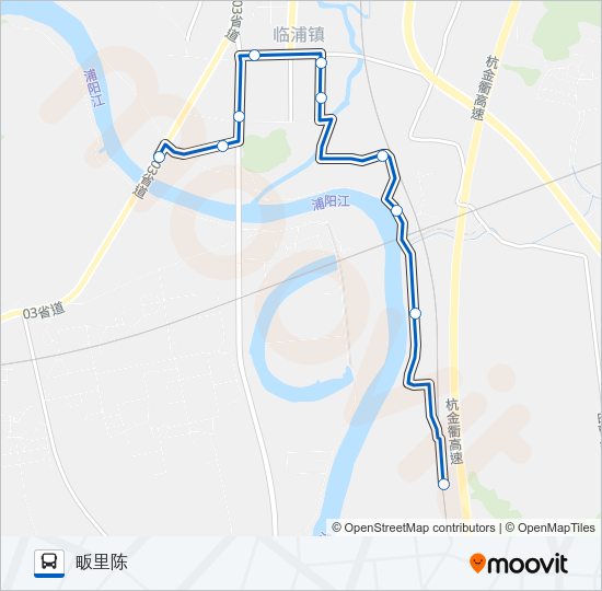 公交883路的线路图