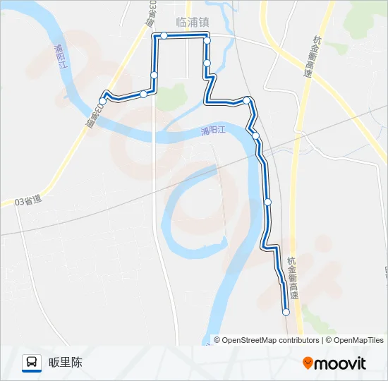 883路 Bus Line Map