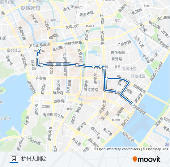 公交991路的线路图