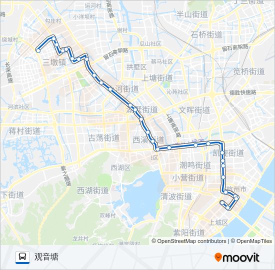 公交B支1路的线路图