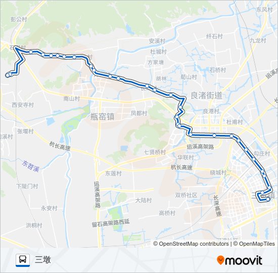 公交B支8路的线路图