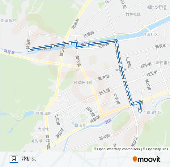 K10路 Bus Line Map