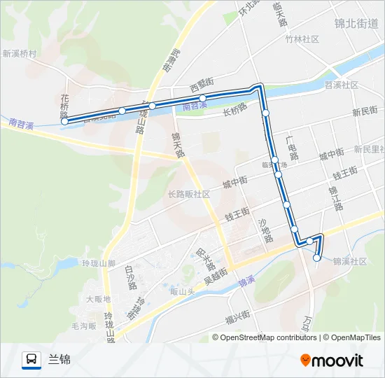 K10路 Bus Line Map